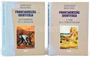 Fernand Braudel: Franciaország identitása. I-II. köt. I. köt.: A tér és a történelem. II. köt. Az emberek és a dolgok. Ford.: Mihancsik Zsófia. Bp., 2003, Helikon. Kiadói kartonált papírkötések, kissé foltos kiadói papír védőborítókban, a II. kötet papír védőborítója szakadt.