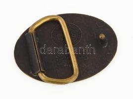 International Association of Machinists and Aerospace Workers bronz övcsat, 5,5x4 cm