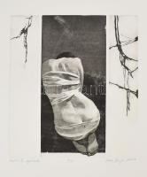 Voot Darja (-): Halál II, 2007. Aquatinta, papír, jelzett, 8/9 számozással. 27,5x24,5 cm