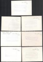 1949 Csepeli üveggyárban készült 7 db hivatalos fotó, 8,5×12 cm