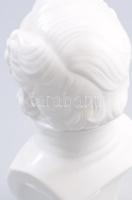 Herendi Széchenyi István porcelán büszt, fehérmázas, jelzett, hibátlan, m: 21 cm