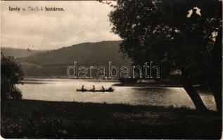 Szob, Ipoly a szobi határon. Kettner Ferencné kiadása (tűnyomok / pinholes)