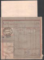 1944 Szittya Festékvegyiüzem fejléces számla és fuvarlevél