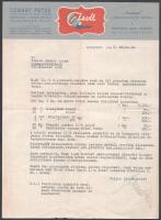 1945 3 darab fejléces céges levél, mely a háború utáni újraindulás nehézségei tárgyában íródott.