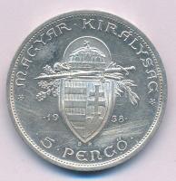 1938. 5P Ag "Szent István" T:XF felületi karcok Adamo P8.1