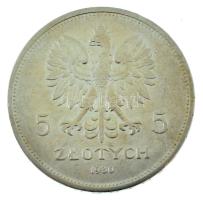 Lengyelország 1930. 5Zl Ag "A novemberi felkelés 100. évfordulója" T:XF / Poland 1930. 5 Z...