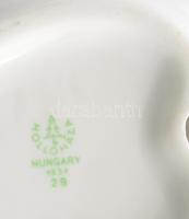 Hollóházi 3 darabos asztali szett, jelzett, pattogzással