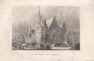 Herlosssohn, C[arl]:  Wanderungen durch das Riesengebirge und die Grafschaft Glatz. Mit 30 Stahlstichen. [Lipcse] Leipzig, [1841]. Georg Wigand's Verlag 1 t. (címkép) + [3]-244 + [4] p. + 28 t. (acélmetszetű látképek). Első kiadás. Carl Herlosssohn (1804-1849) német író, szerkesztő útírása a Szudéta-vidéken, a cseh határnál található Óriás-hegység és környékének látnivalóit ismerteti. A Boroszló és Prága közé eső határrégióban régi porosz grófságok is feküdtek, az útírás a jobbára németek és csehek által lakott régió történetének elbeszélése után a vidék városkáit, természeti kincseit és népéletét méltatja; a mű a tágan értelmezett régió két nagyobb városát, Boroszlót és Prágán is bőségesen ismerteti. A kötet romantikus, népéletet megörökítő grafikáit Ludwig Richter (1803-1884) grafikusművész rajzolta, helyszíni tanulmányok alapján. A rajzok egy másik része látványos vízeséseket, sziklameredélyeket, illetve városrészleteket ajánl a vidékre látogató figyelmébe. Példányunk első levele, illetve egy táblája hiányzik, a leveleken enyhébb vízfoltosság, foxing, néhány levélen kisebb szakadásnyom. Az utolsó levél verzóján régi gyűjteményi bélyegzés. [Das malerische und romantische Deutschland. Band 6.]  Fűzve, hiányos, sérült korabeli papírborítóban, az első és hátsó borító hiányzik.