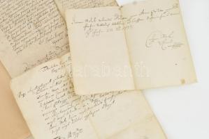 cca 1700-1800 okmány gyűjtemény, kb 30 oldalnyi összeírás, családtörténet, stb Ung vármegyéből