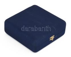 Murano millefiori hamutál, kristály, eredeti díszdobozában d: 12 cm