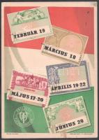 cca 1960 3 db OTP kisplakát, villamosplakát, egyik kissé foltos és hajtásnyommal, 24x17 cm