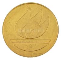 Bulgária DN "Szabadság-emlékmű, a Shipka-csúcs" aranyozott bronz emlékérem (50mm) T:XF Bulgaria ND "Freedom Monument, Shipka Peak" gilt bronze medallion (50mm) C:XF