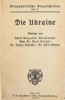 Lifschitz, [Feitel]: Russland. Zürich, 1916, Art. Institut Orell Füssli, 165+(1) p. Hozzákötve: Die ...