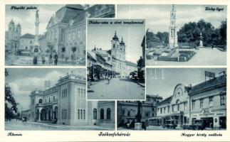 Székesfehérvár a Magyar király szállodával és a vasútállomással