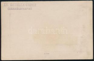 cca 1925 XV. Bethlen Gábor cserkészcsapat fotója, hátoldalon pecsételve, jó állapotban, 9×13 cm