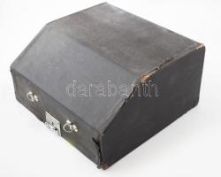 Antik Erika írógép német billentyűzettel, dobozában, jó állapotban