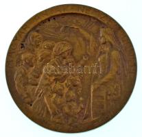 Zsákodi Csiszér János (1883-1953) 1928. "Magyar Anyák Nemzeti Ünnepe" egyoldalas bronz emlékérem (40mm) T:VF