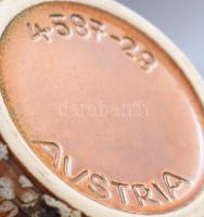 Keramos Wien váza, mázas kerámia, kézzel festett matricával jelzett, hibátlan 29 cm