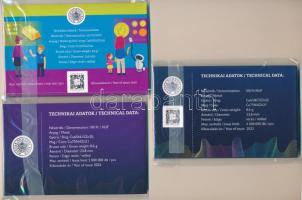 2022. 100Ft "Magyar Pénzmúzeum és Látogatóközpont" (3xklf), különféle bliszterekben T:UNC