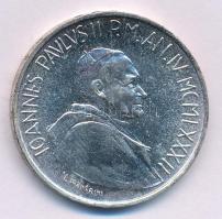 Vatikán 1982. 1000L Ag "II. János Pál" T:AU, kis patina Vatican 1982. 1000 Lire Ag "John Paul II" C:AU, small patina Krause KM#167