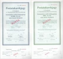 ~1990. "Postatakarékjegy" 5xklf minta takarékjegy T:UNC