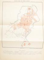 cca 1900 - 1910 Nyitra rend. tan. város térképe, 1:8500. Magyarország vármegyéi és városai. Bp., Kogutowicz és Társa, 28x25 cm