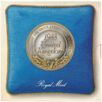 Nagy Britannia 1988. 1p - 1P (7xklf) forgalmi sor szettben, angol nyelvű leírással T:UNC, patina, tok hiba:a ragasztás több helyen elengedett United Kingdom 1988. 1 Penny - 1 Pound (7xdiff) coin set in decorative cardboard case with English description C:UNC, patina, case error:the glue released