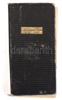 1942-1948 A M. kir. József Nádor Műszaki és Gazdaságtudományi Egyetem igazolványa, leckekönyve ismertebb személyek aláírásával, Jáky József, Vörös Imre, Michailich Győző, Vendl Aladár, Szily Kálmán, stb.