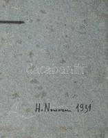 Henri Nouveau (1901-1959): Kompozíció, 1931. Vegyes technika, papír, jelezve jobbra lent: H. Nouveau...