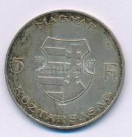 1947. 5Ft Ag "Kossuth" T:XF patina Adamo F8.1