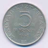 1948. 5Ft Ag "Petőfi" T:XF patina, ph. Adamo EM1