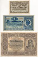 1920. 20f + 1K "aa 001 940085" + 100K "Orell Füssli Zürich" nyomdahely jelöléssel "A 048 718267" T:F, szép papír