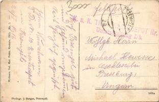 1916 Przemysl 1915. Zerstörte Dritte Mai-Brücke / Zniszczony most 3. Maja / WWI K.u.K. military, des...