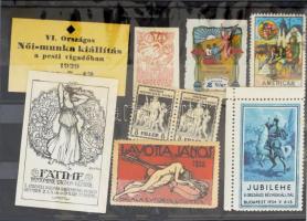 1912-1961 9 klf magyar levélzáró