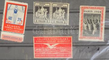 1924-1932 5 klf sport témájú levélzáró