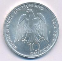 Németország 1999G 10M Ag "Goethe születésének 250. évfordulója" T:UNC,AU Germany 1999G 10 Mark Ag "250th Anniversary - Birth of Goethe" C:UNC,AU Krause KM#197