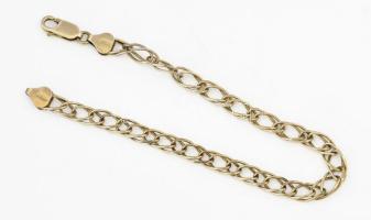 Ezüst (Ag) karkötő, jelzett, h: 21 cm, nettó: 6,8 g