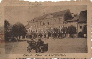 Rozsnyó Rákóczi square and town hall (fl)