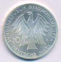 Németország 1994G 10M Ag "Johann Gottfried Herder" T:AU Germany 1994G 10 Mark "Johann Gottfried Herder" C:AU Krause KM#184