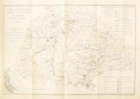 1915 A magyar birodalom vasérc- és kőszéntelepeinek átnézetes térképe. Tervezte: Papp Károly Dr. 1915. Übersichstkarte der Eisenerzlagerstätten und Kohlenflötze des Ungarischen Reiches. Entworfen von Dr. Karl v. Papp, 1915. 1:2.000,000, Bp., 1915, Fotolit. Klösz Gy. és Fia, magyar és német nyelven, hajtott, 43x63 cm.