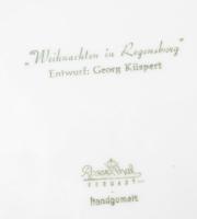 Rosenthal Karácsony Regensburgban porcelán dísztál. terv Georg Küspert. Matricás, jelzett hibátlan 2...