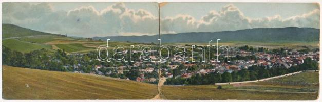 Rozsnyó, Roznava; Kétrészes kinyitható panorámalap. Fuchs József kiadása / 2-tiled folding panoramacard (r)