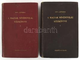 Soó Rezső: A magyar növényvilág kézikönyve I-II. 1951, Akadémiai Kiadó. Kiadói egészvászon kötés, kopottas állapotban.