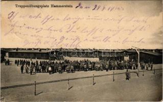1915 Truppenübungsplatz Hammerstein / WWI German military training ground with soldiers
