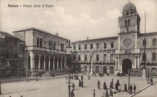 Padova square with clock tower