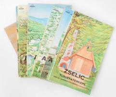 cca 1980 10 db magyar turistatérkép, nagyrészt jó állapotban.