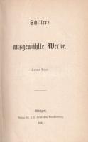 Schiller, (Friedrich von): 
Schillers ausgewählte Werke. Band 1-6. [Három kötetbe kötve.]
Stuttgar...