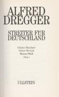 Günter Reichert - Dieter Weirich - Werner Wolf (herausg.): Alfred Dregger: Streiter für Deutschland....