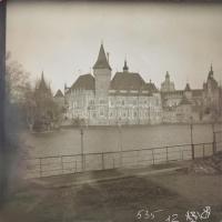 cca 1900 Budapest, látványos üveg diák gyűjteménye: Nyugati pályaudvar, Népszínház, Kőrút, Városlige...