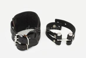 2 darab bőr motoros karkötő, újszerű